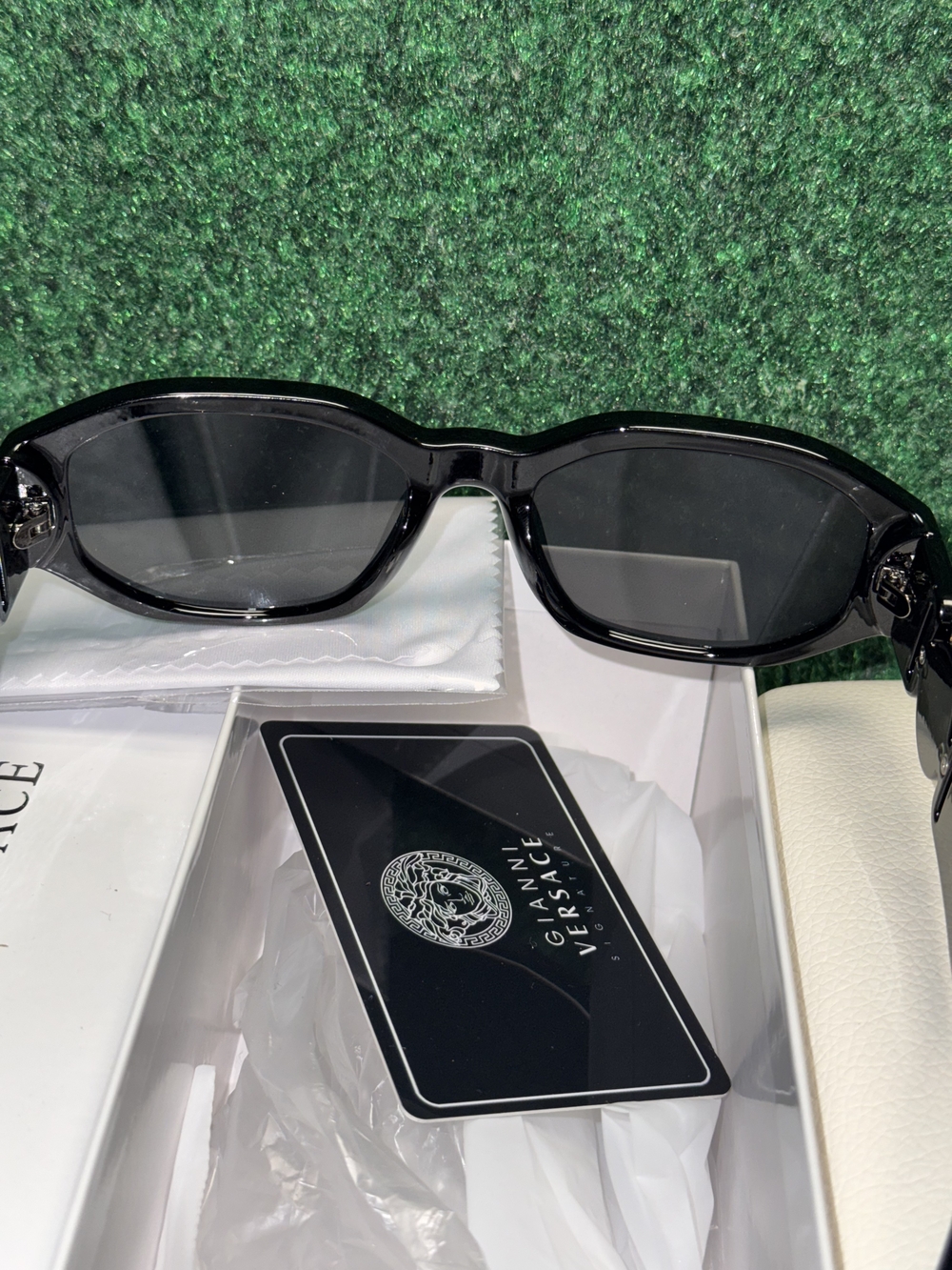 Authentic Versace Black Sunglasses withGold Medusalogo Unique Versace Sunglasses - Picture 5 of 10